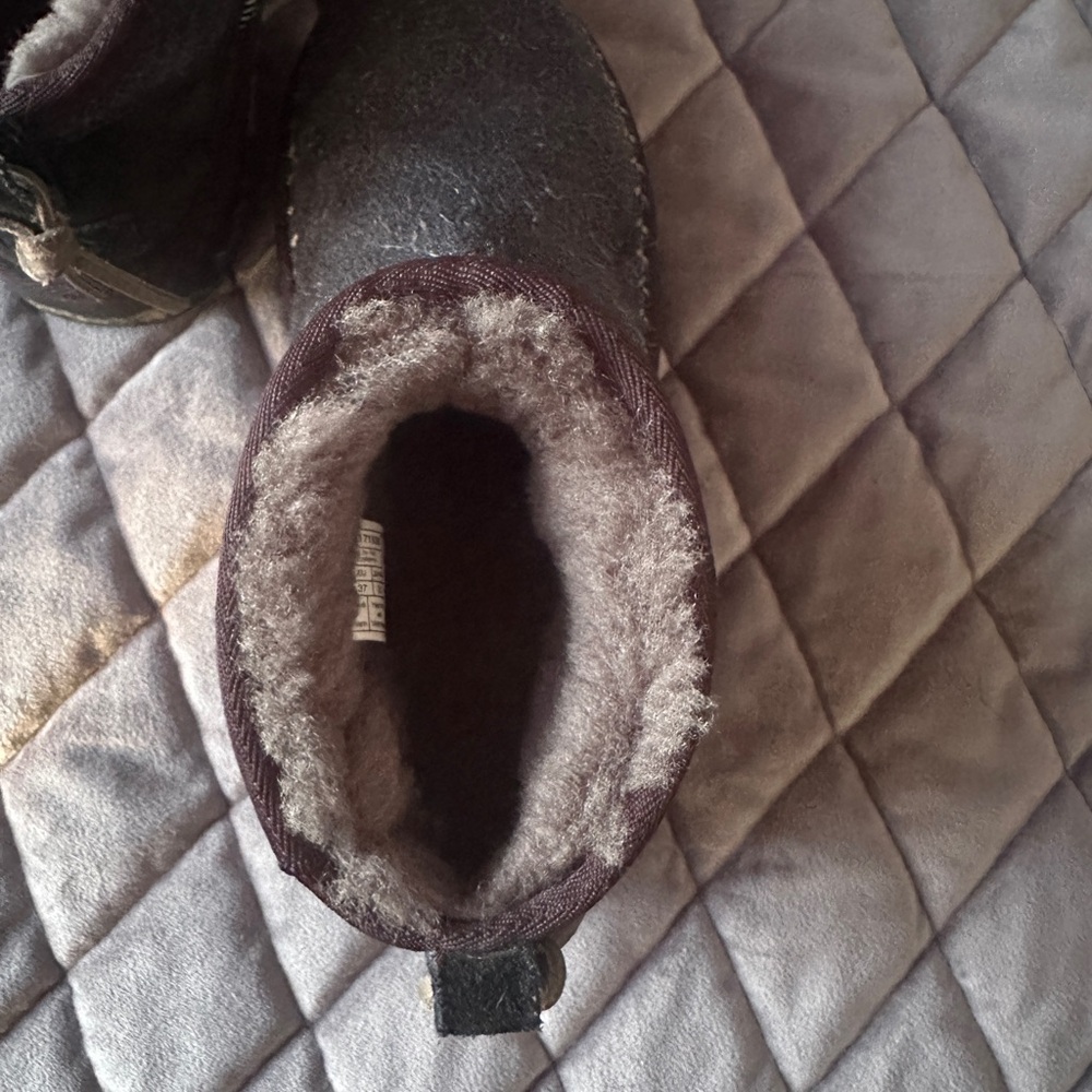 UGG Black Shearling-Lined Ankle Booties - Picture 3 of 3